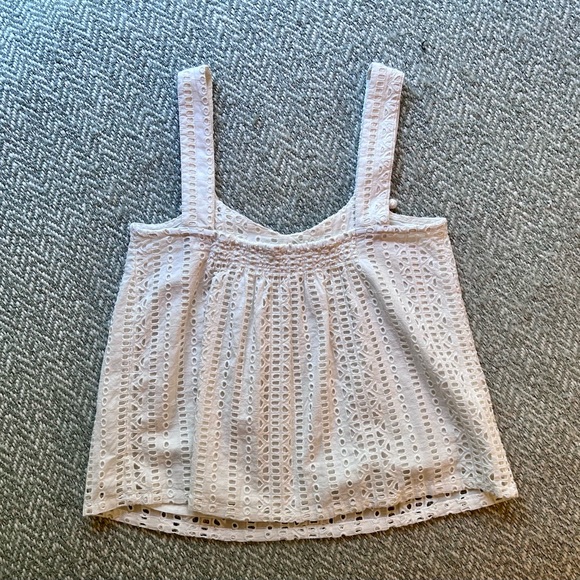 Sundance pom pom keyhole / cutout tank top with tassels. Worn once. - Picture 6 of 7